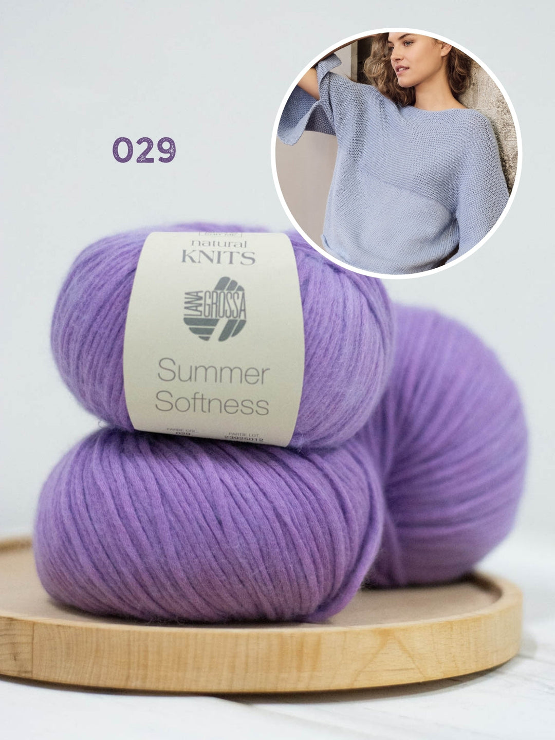 Strickpaket Summer Softness Pullover mit Rippenstruktur