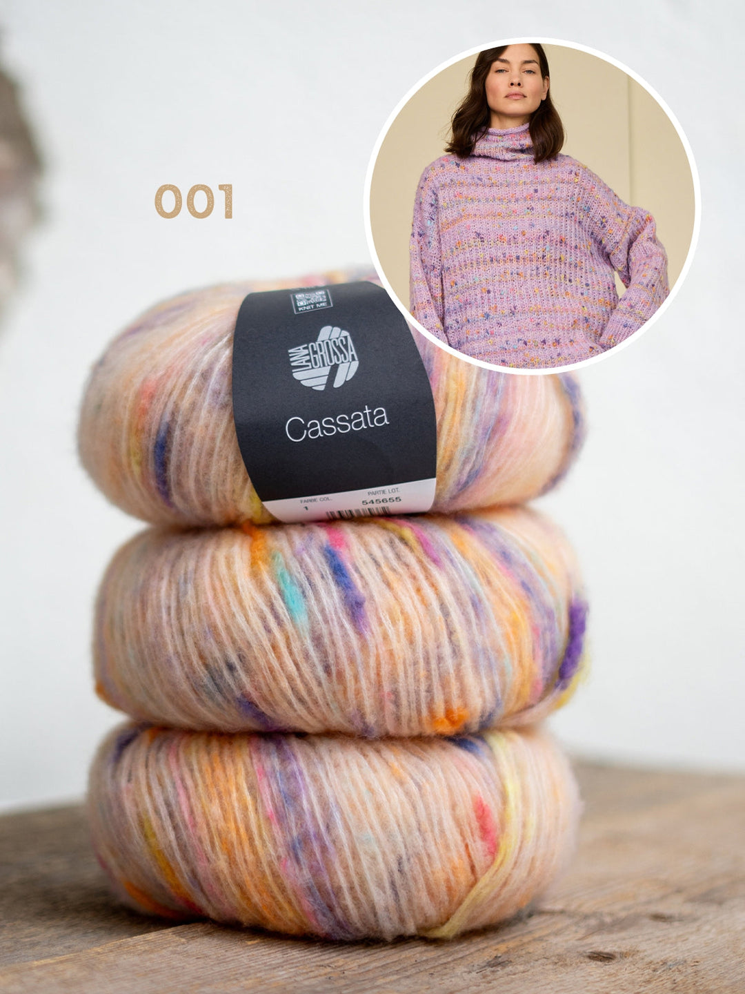 Strickpaket Cassata Rollkragenpullover