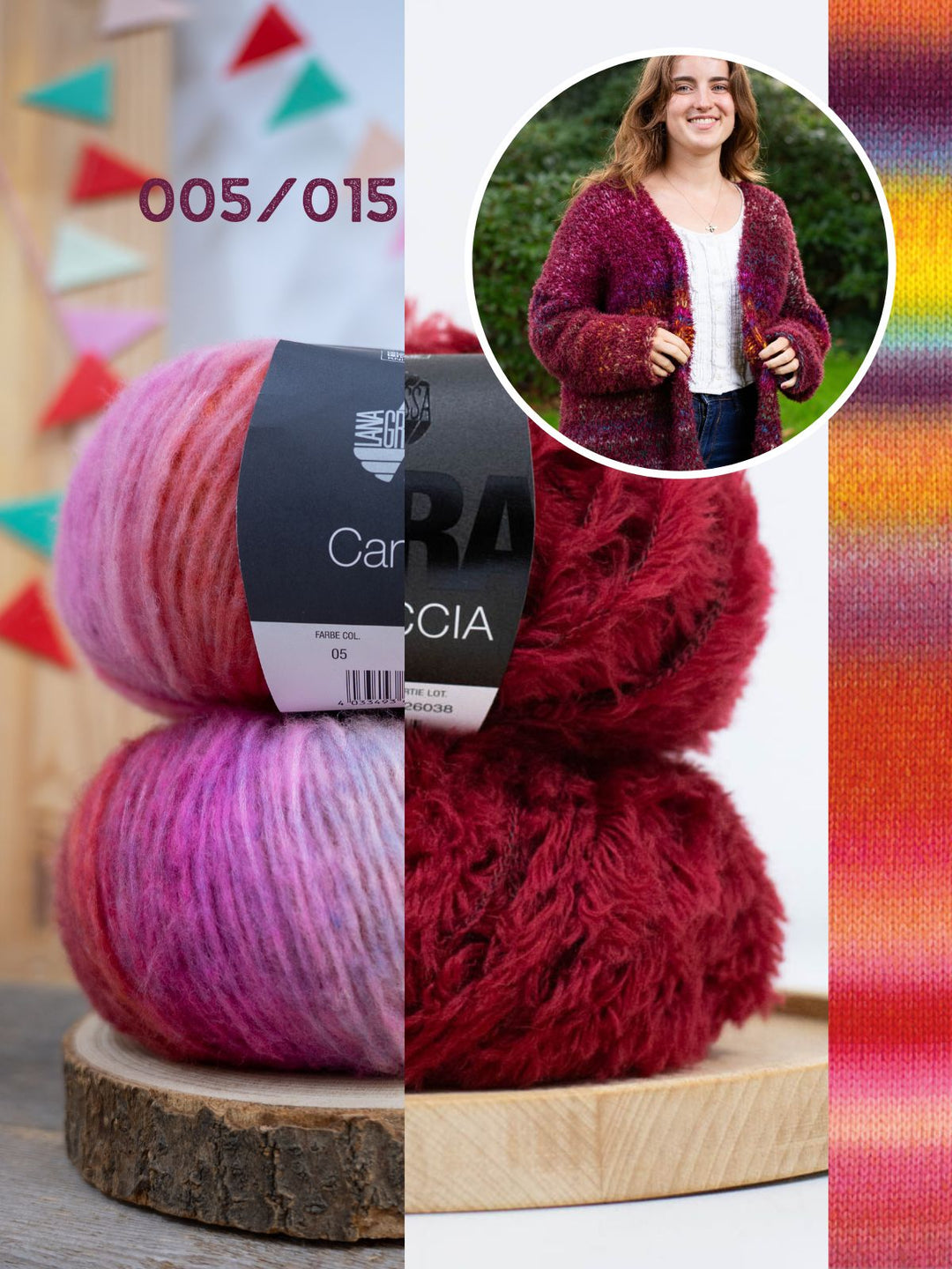 Strickpaket Candy Pelliccia Cardigan