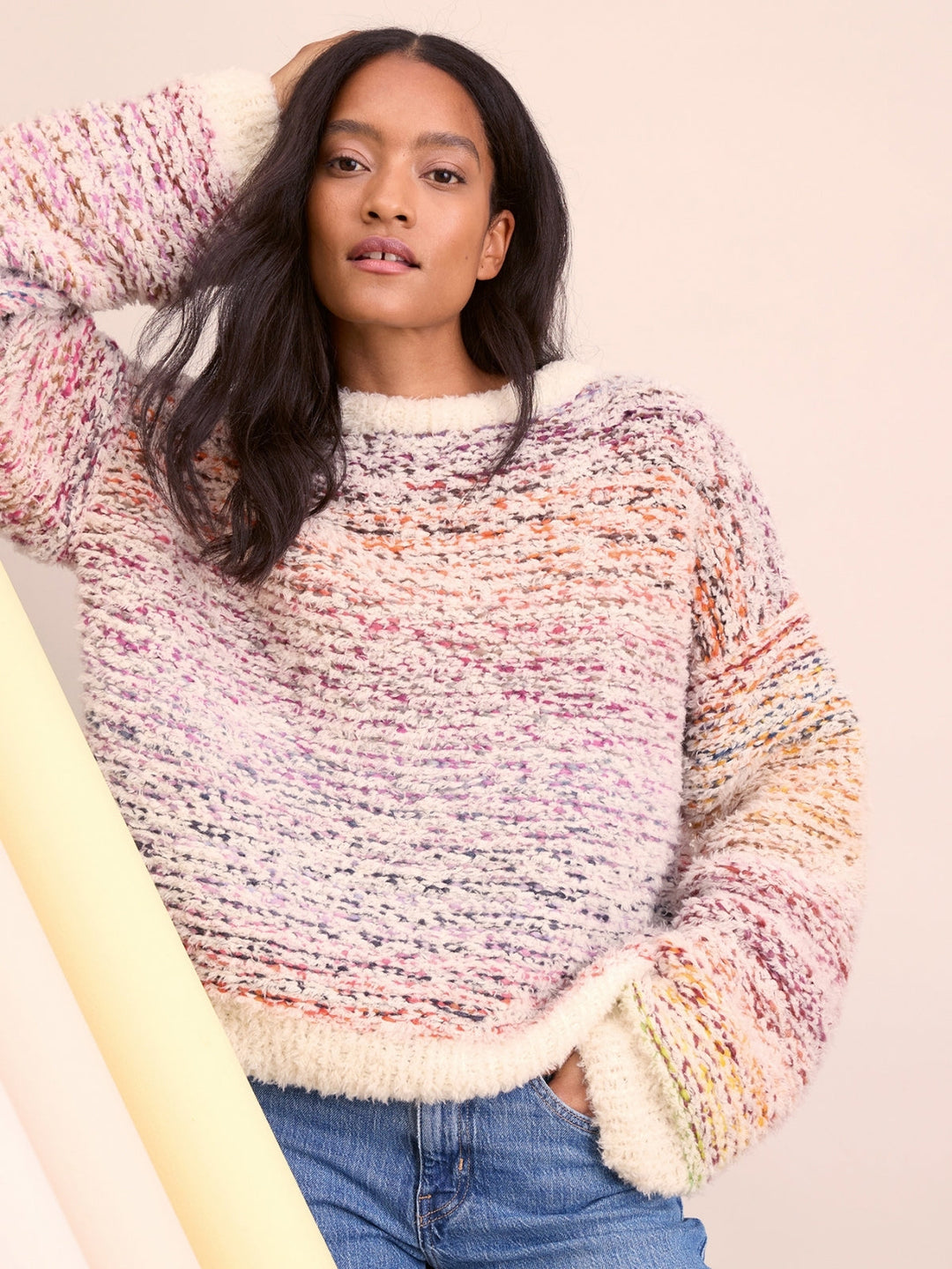 Strickpaket Candy Pelliccia Streifenpullover