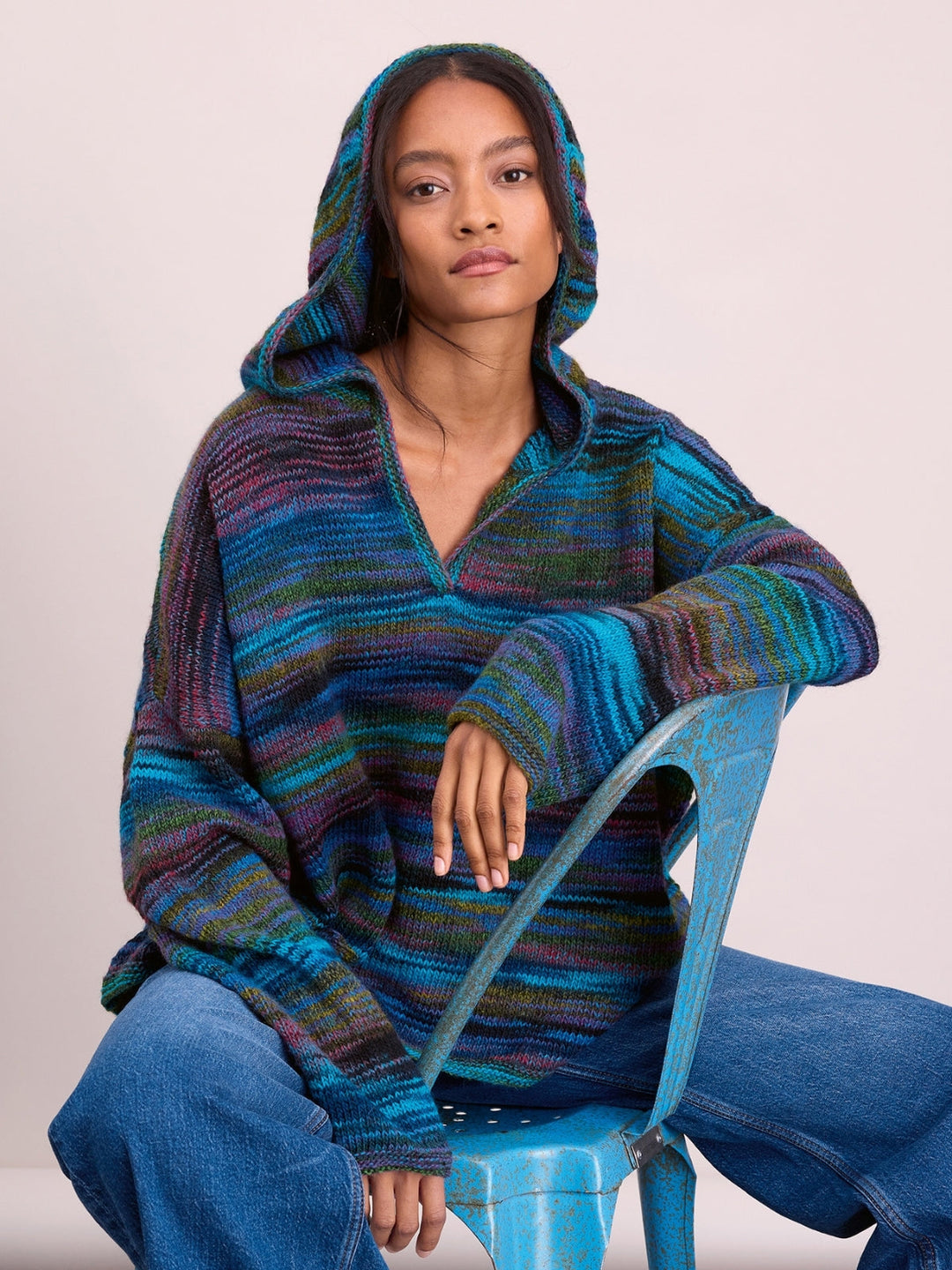 Strickpaket Gomitolo Disegno Oversized Hoodie