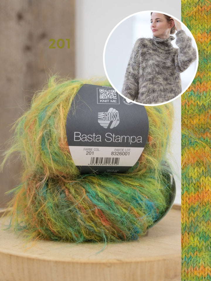 Strickpaket Basta Stampa Rollkragenpullover