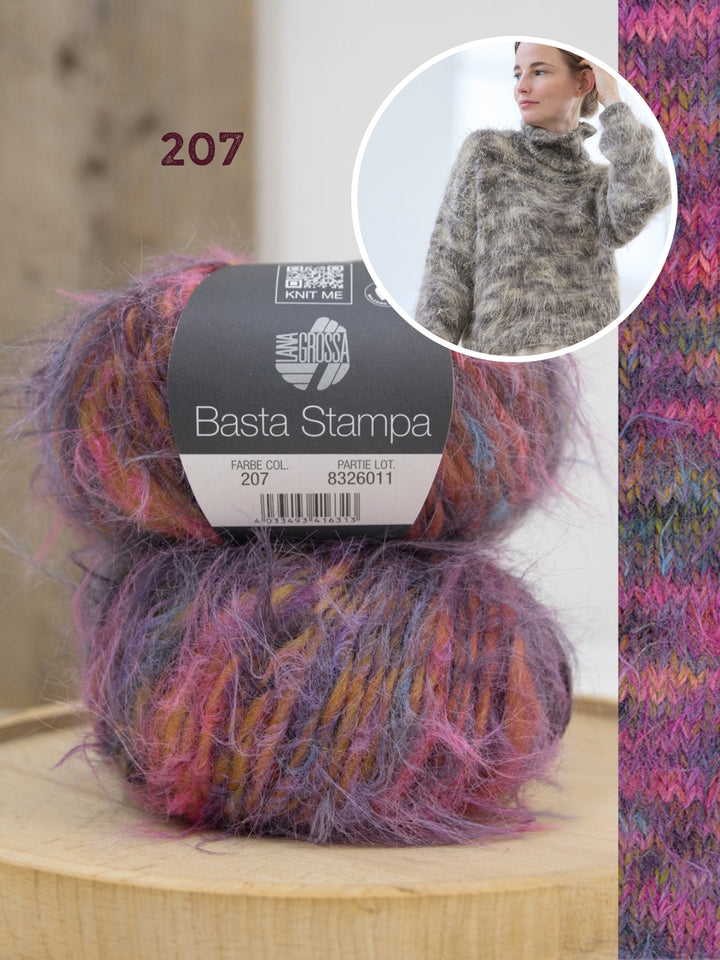 Strickpaket Basta Stampa Rollkragenpullover