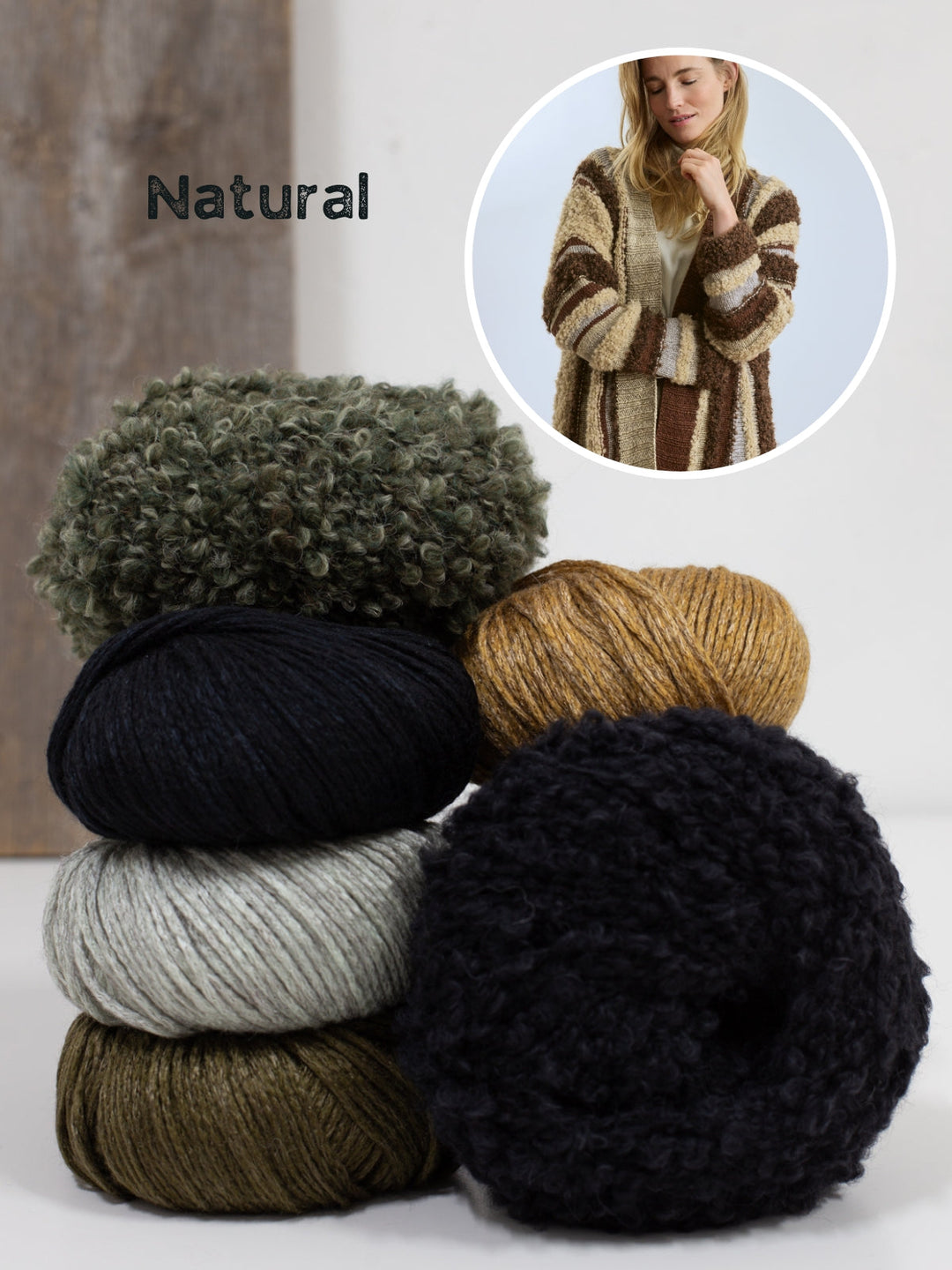 Strickpaket Baco Bamboo Orsetto (Mouliné) Jacke
