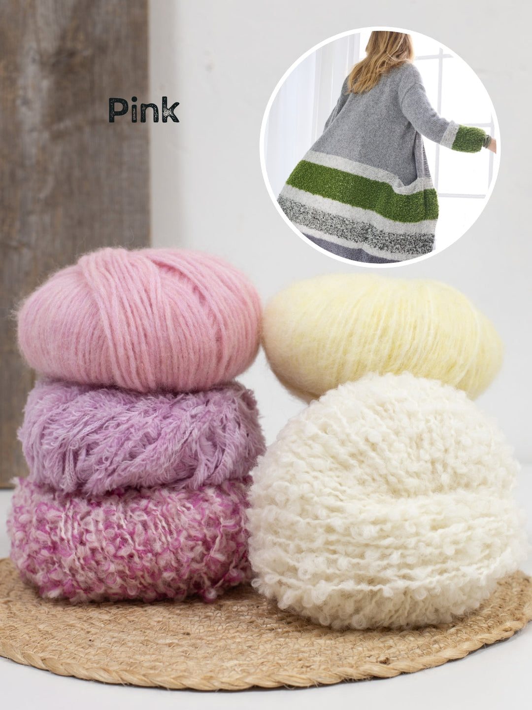 Strickpaket Garnmix Kurzmantel