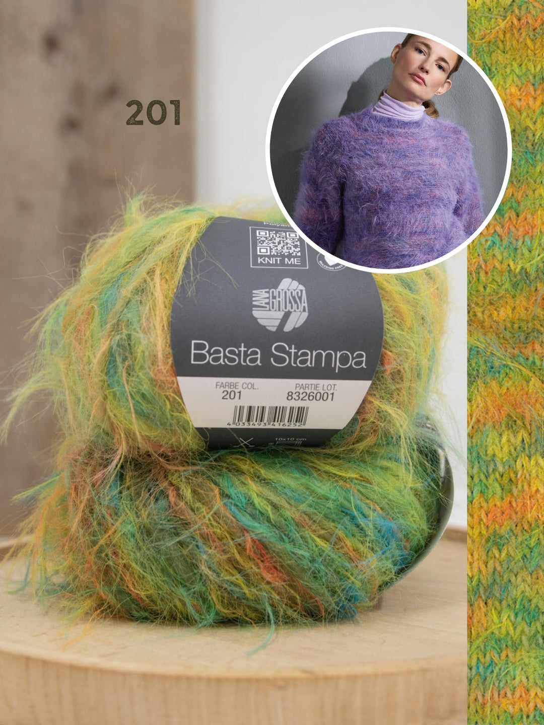 Strickpaket Basta Stampa Pullover