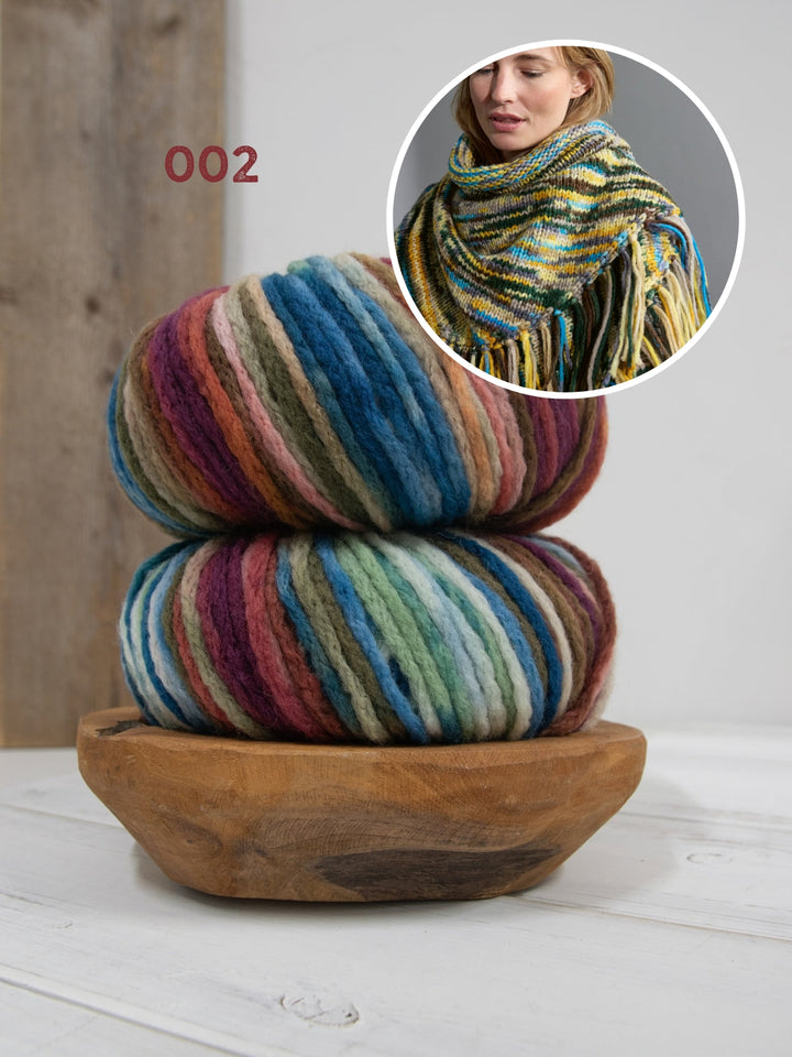 Strickpaket Crazy Dreieckstuch