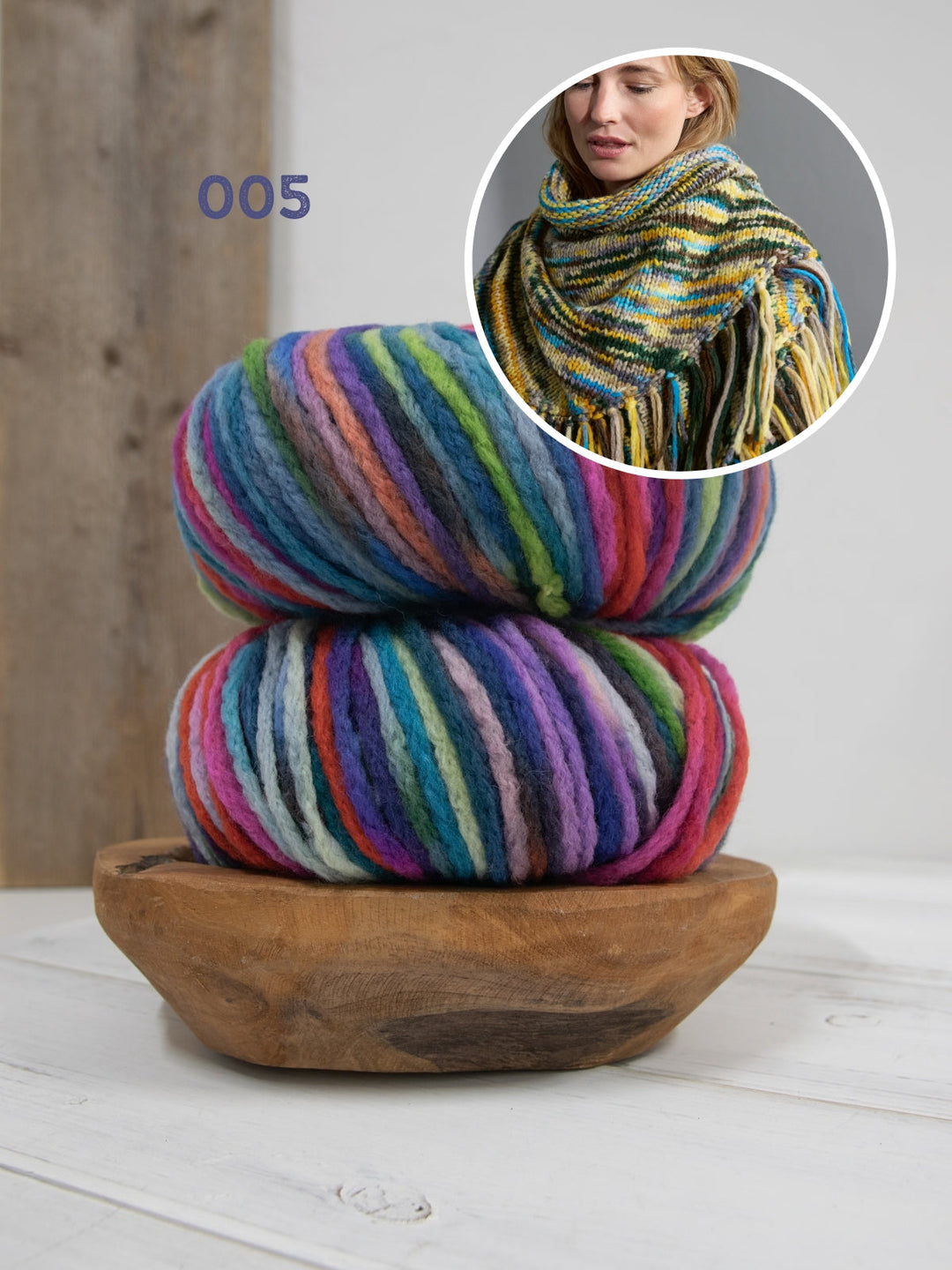 Strickpaket Crazy Dreieckstuch