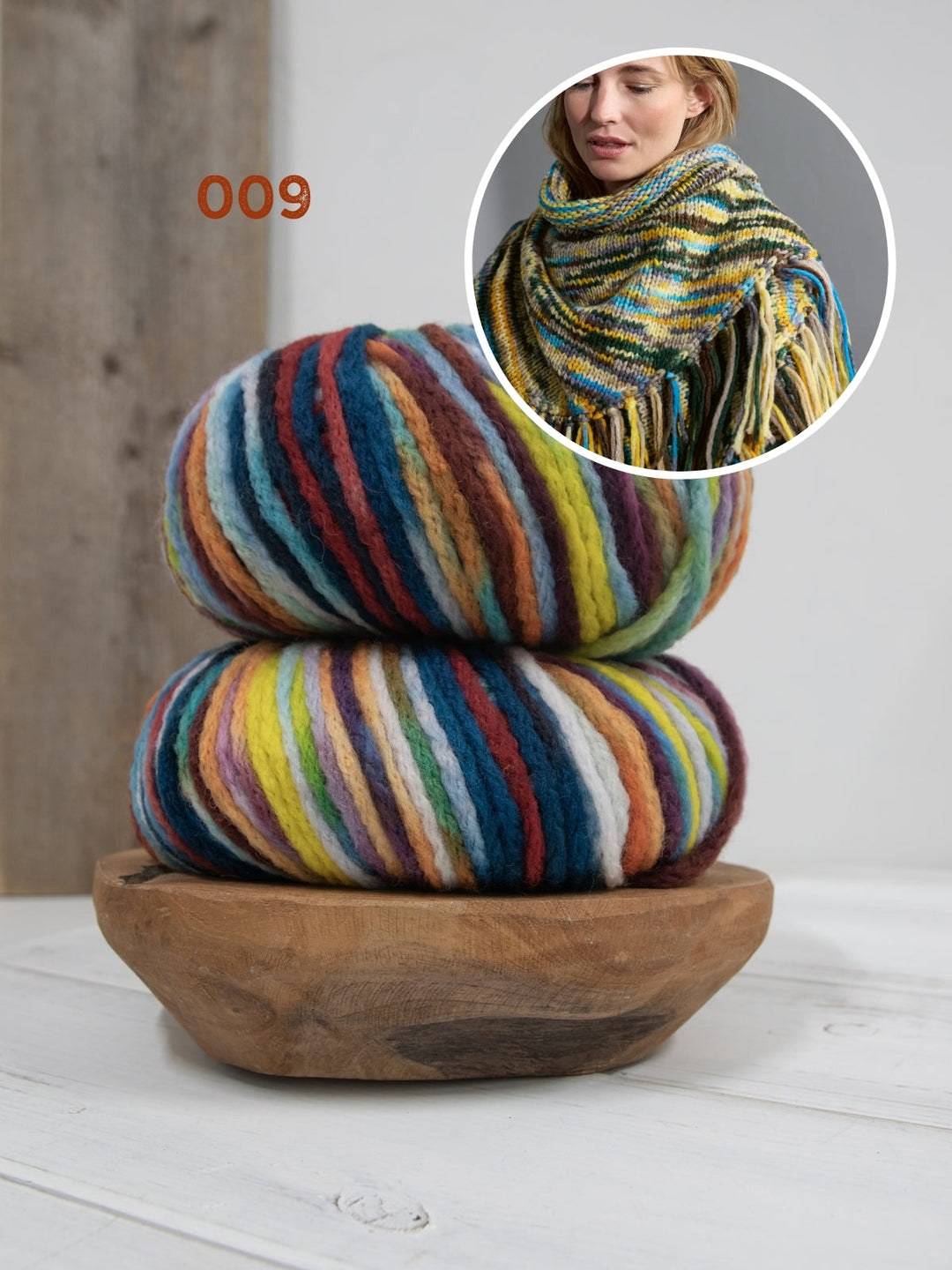 Strickpaket Crazy Dreieckstuch