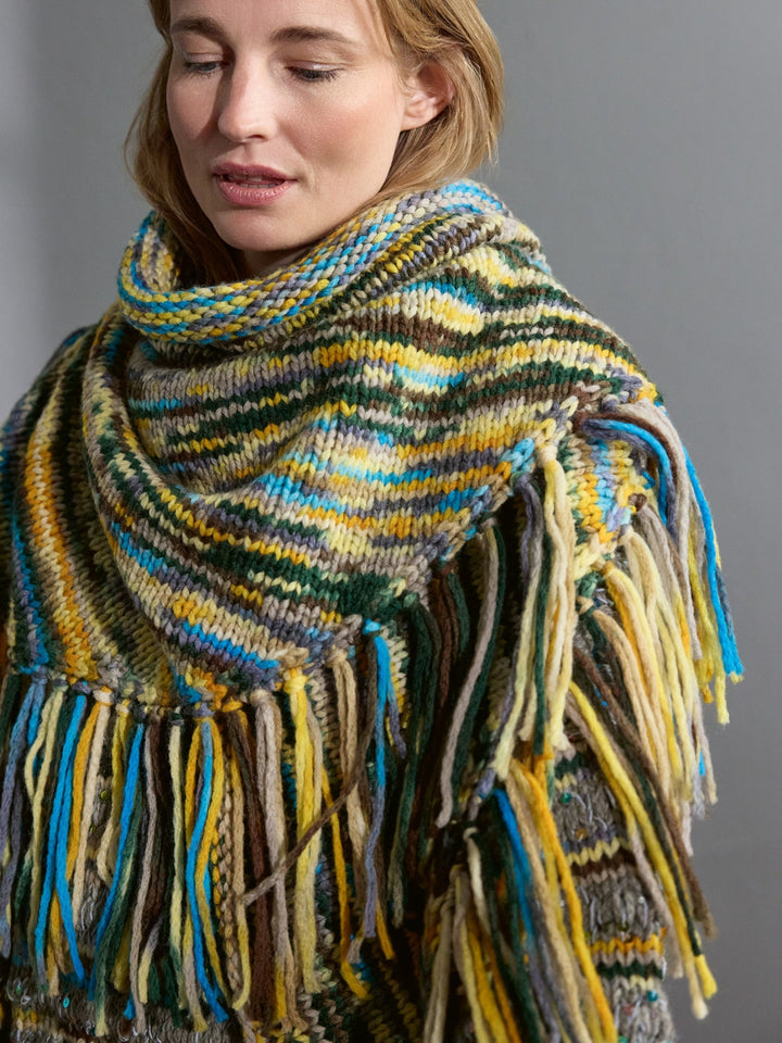 Strickpaket Crazy Dreieckstuch