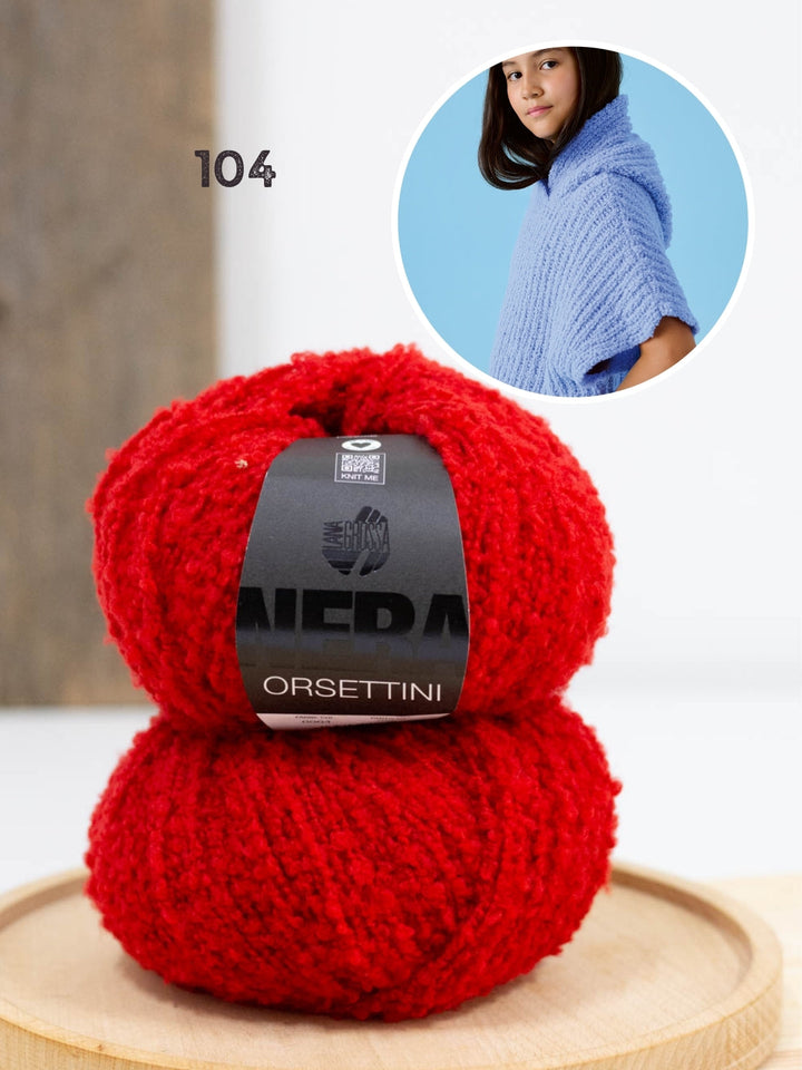 Strickpaket Orsettini Hoodie-Pullunder