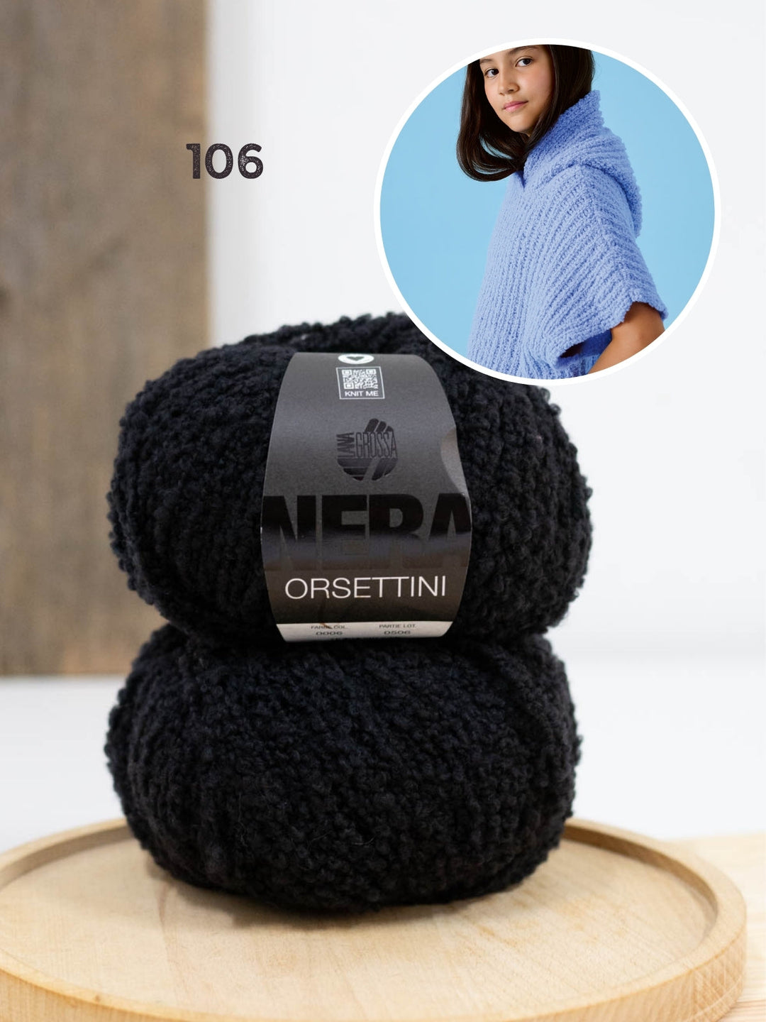 Strickpaket Orsettini Hoodie-Pullunder