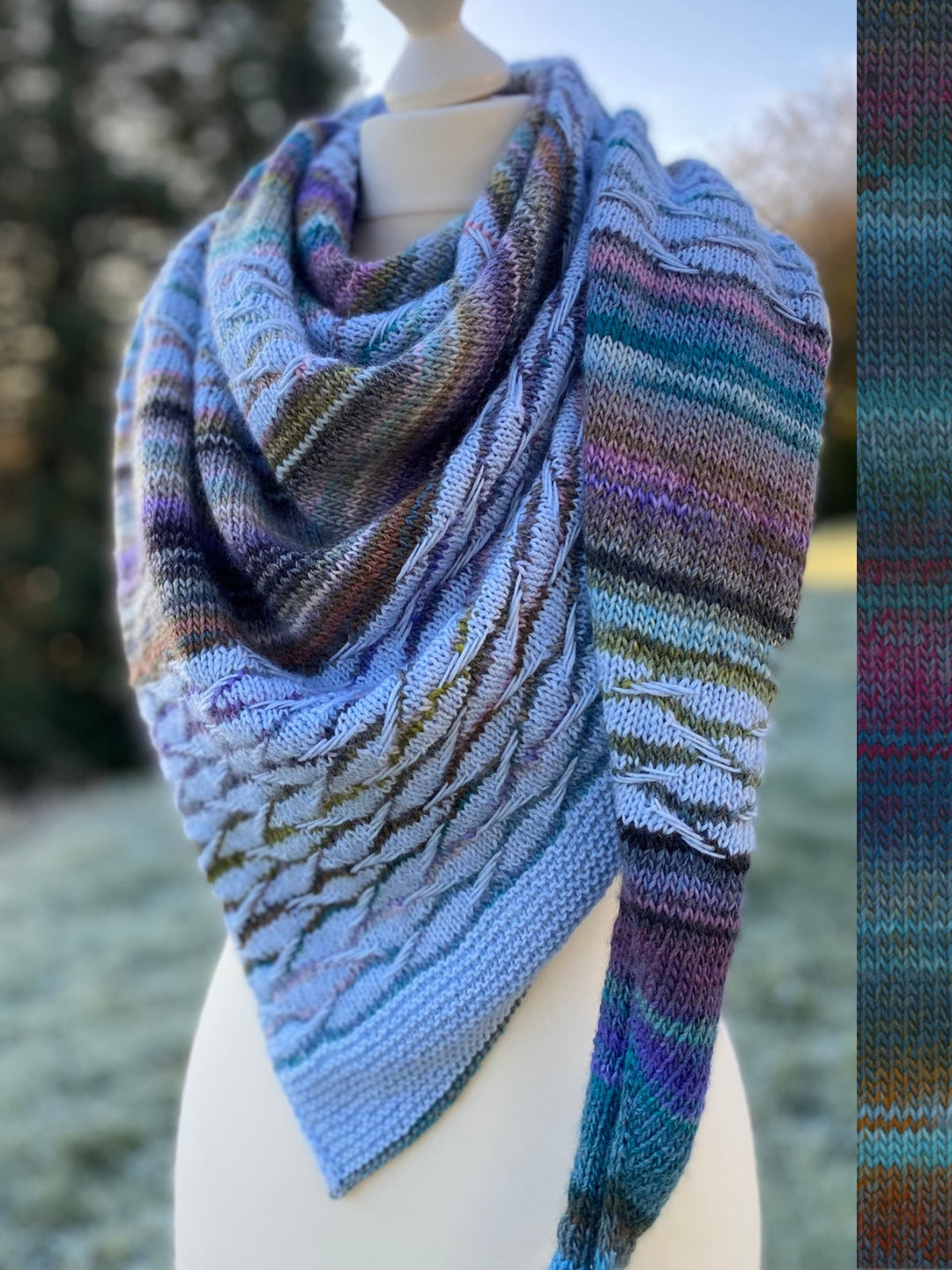 Strickpaket Lizas Tuch New Waves - Colorissimo Ecopuno