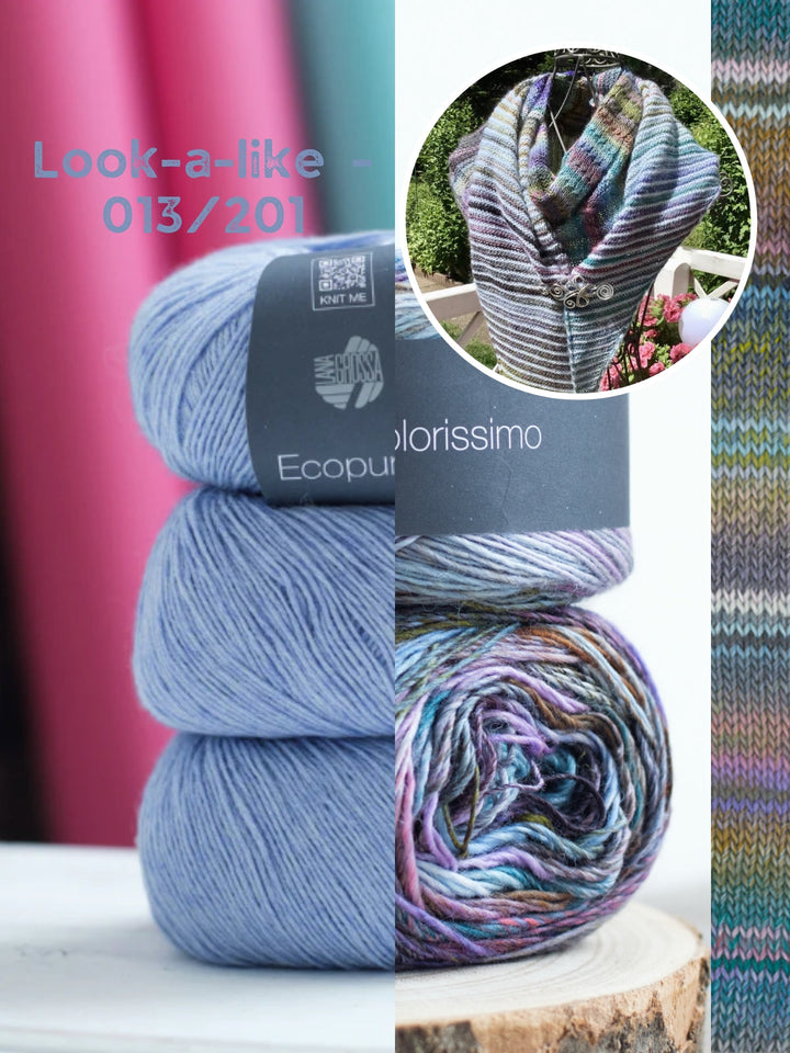 Strickpaket Lizas Tuch Orange Night – Colorissimo &amp; Ecopuno