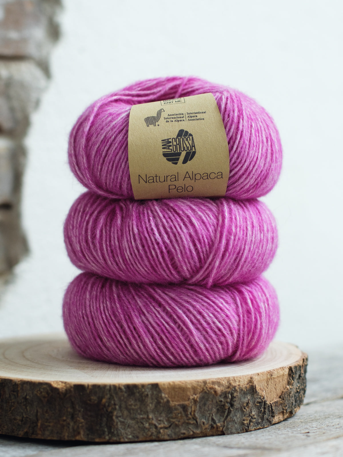 Natural Alpaca Pelo 029 Fuchsia meliert