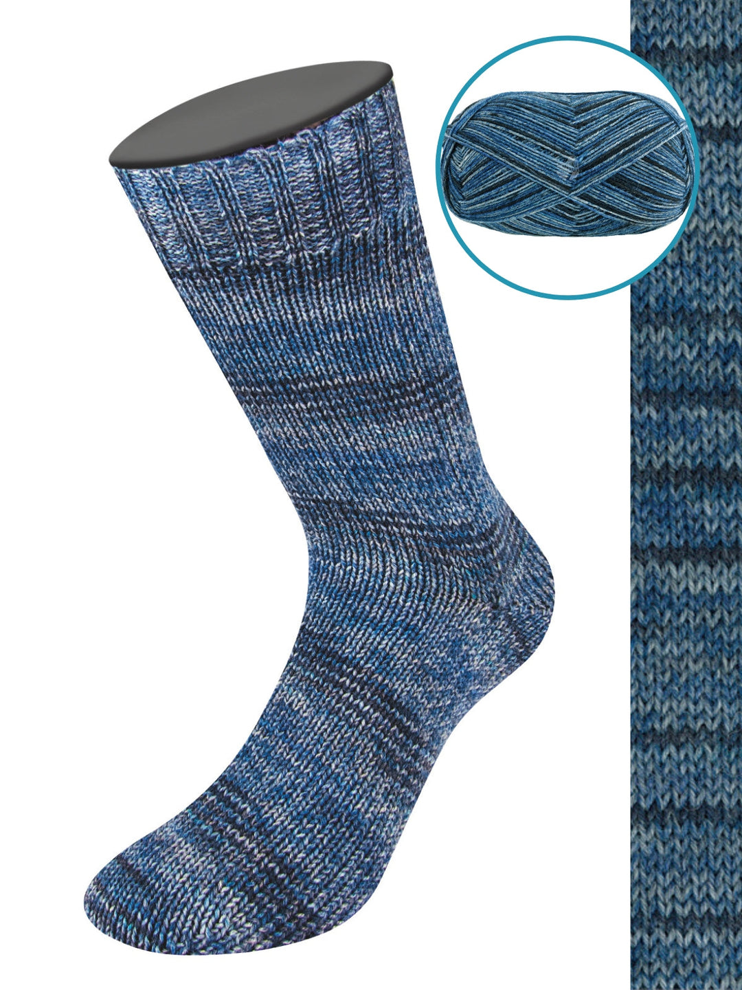 Meilenweit 100 Denim Mix Blue 612