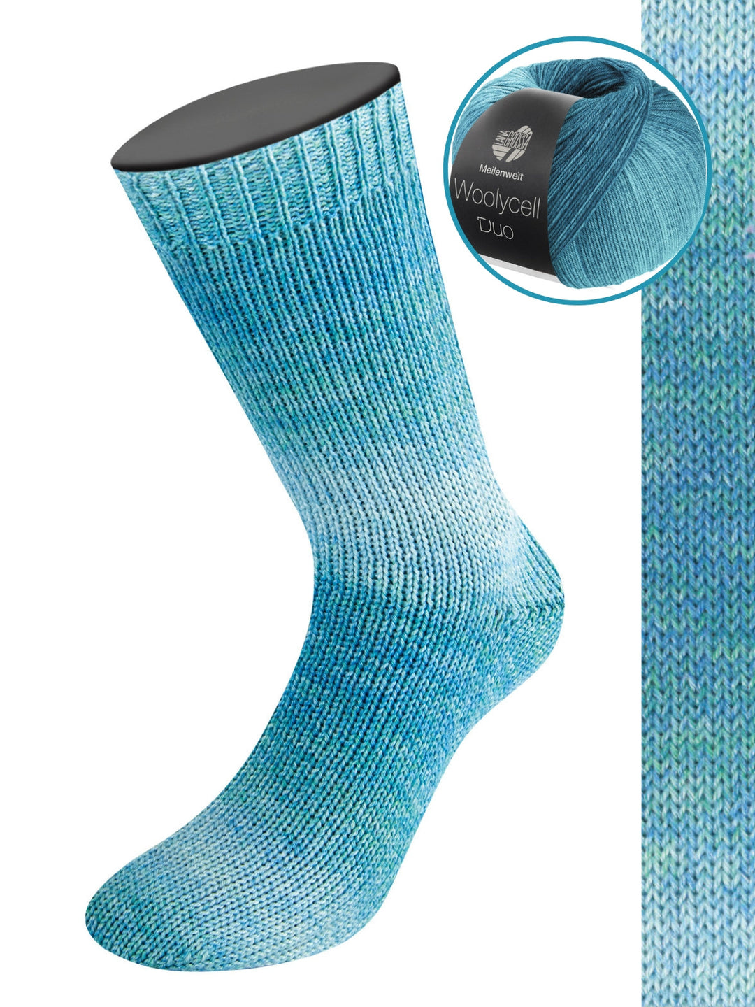 Woolycell Duo 6006 Türkisblau/-grün/Helltürkis