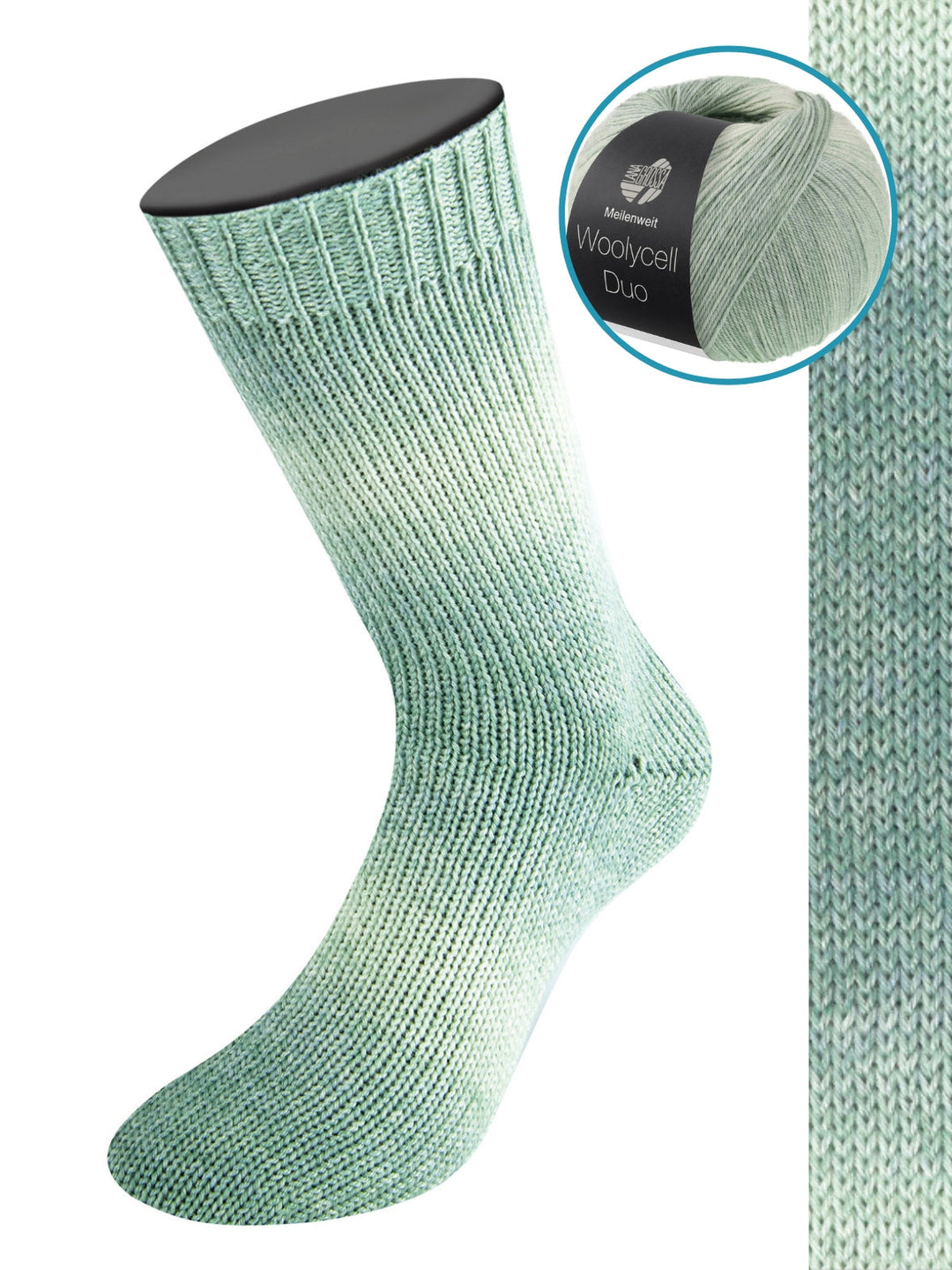Woolycell Duo 6007 Salbei-/Heu-/Pastellgrün
