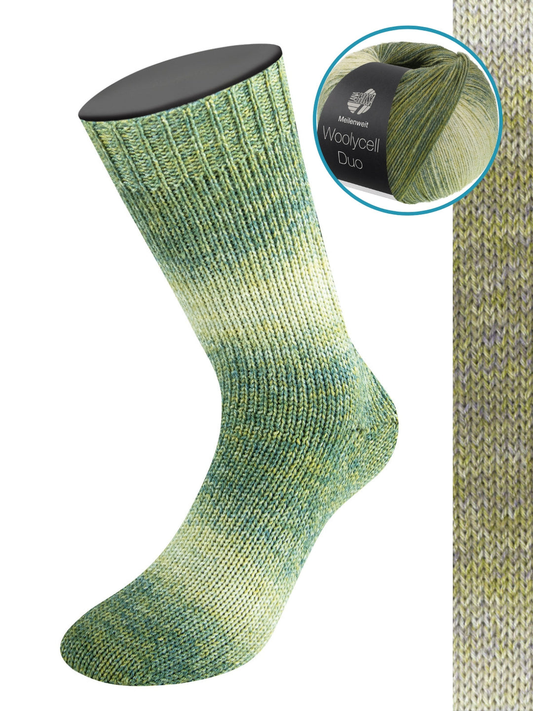 Woolycell Duo 6008 Oliv-/Graugrün/Graubeige
