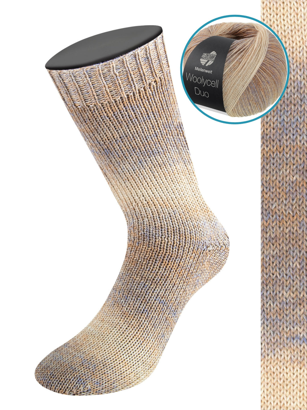 Woolycell Duo 6009 Beige/Sandbeige/Grau