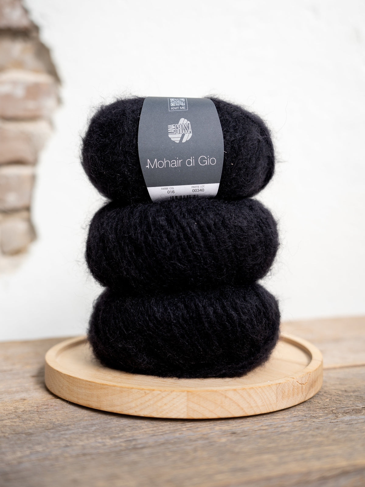 Mohair Di Gio 016 Schwarz