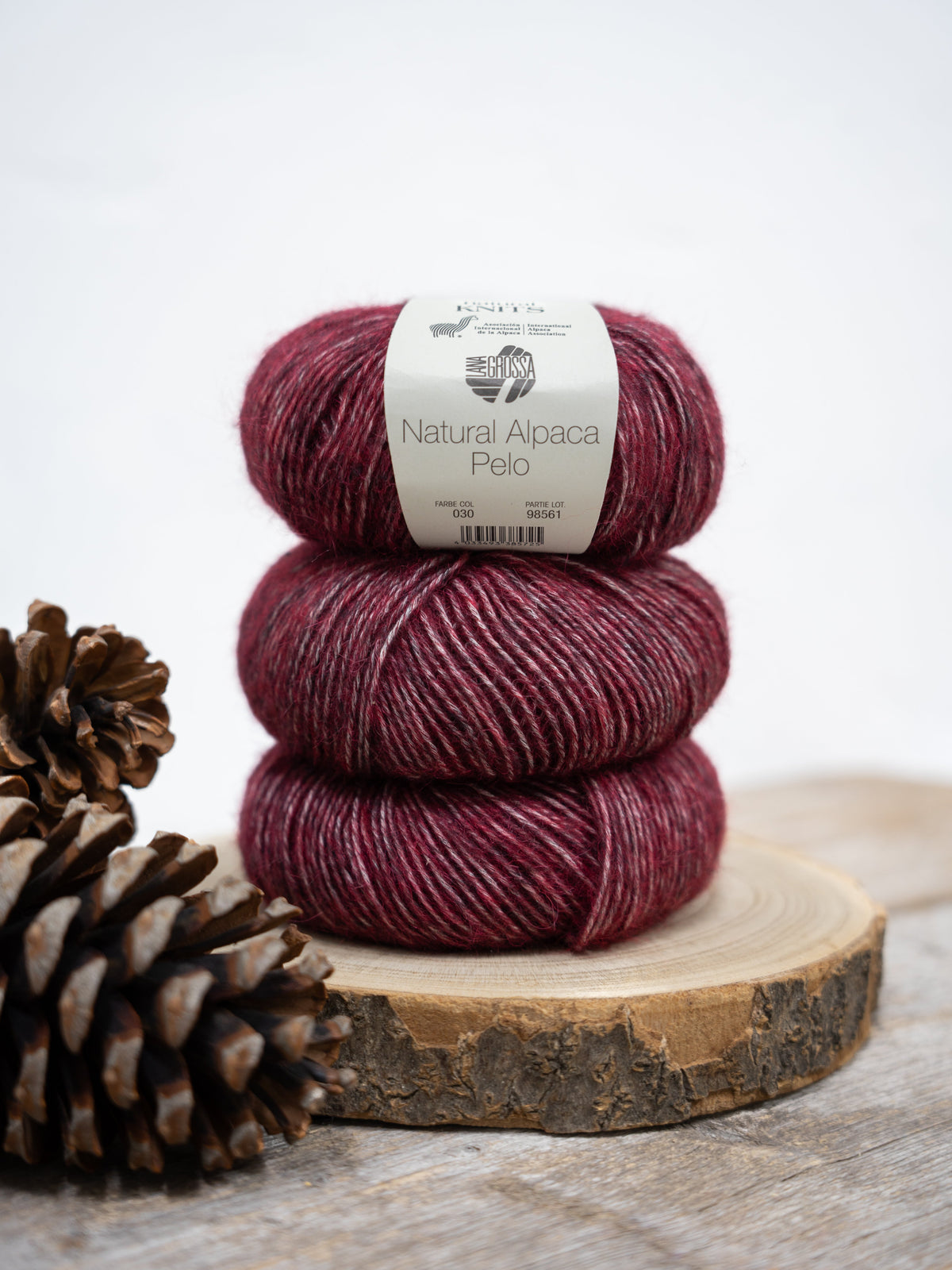 Natural Alpaca Pelo 030 Burgund meliert