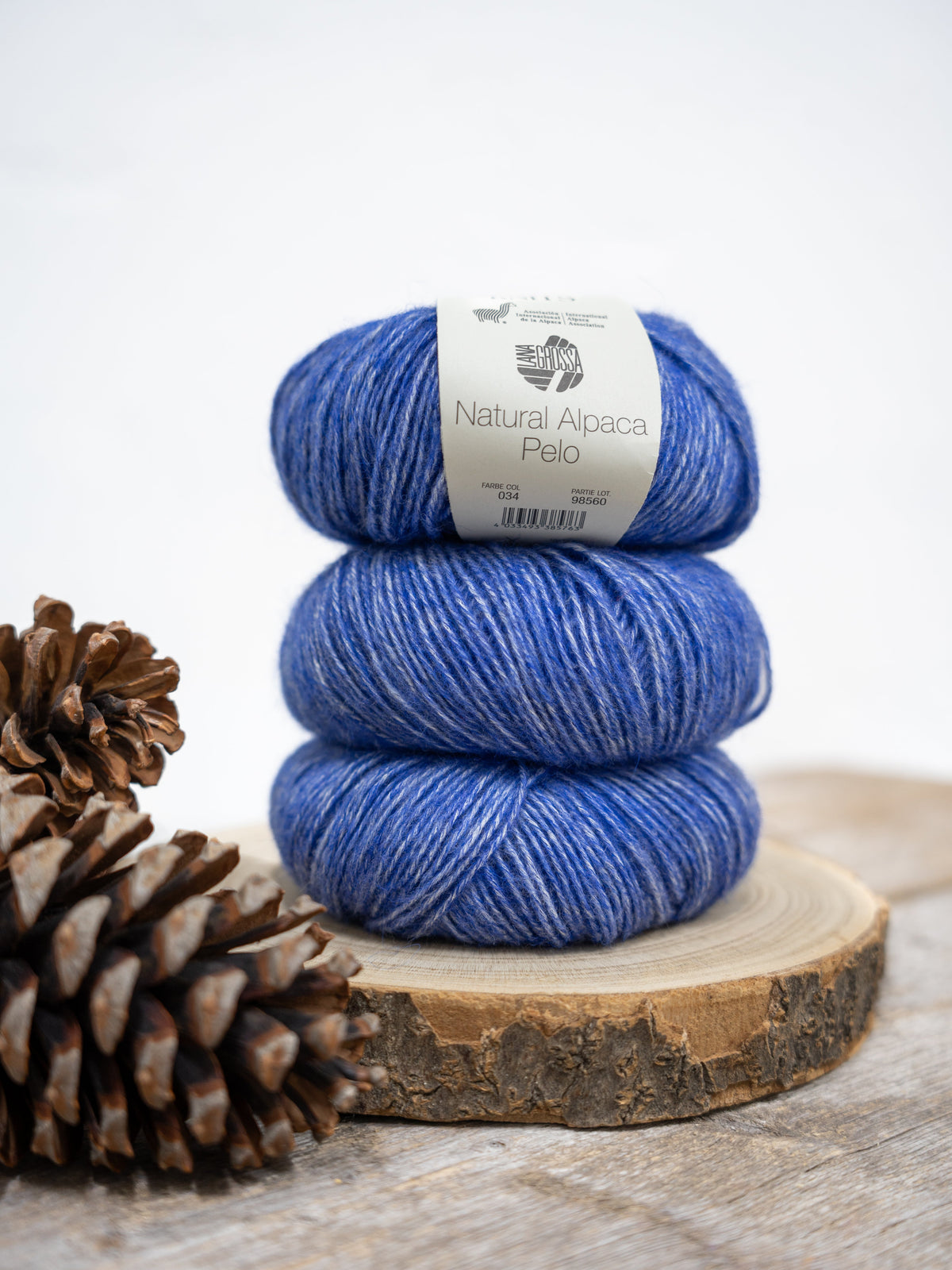 Natural Alpaca Pelo 034 Blau meliert