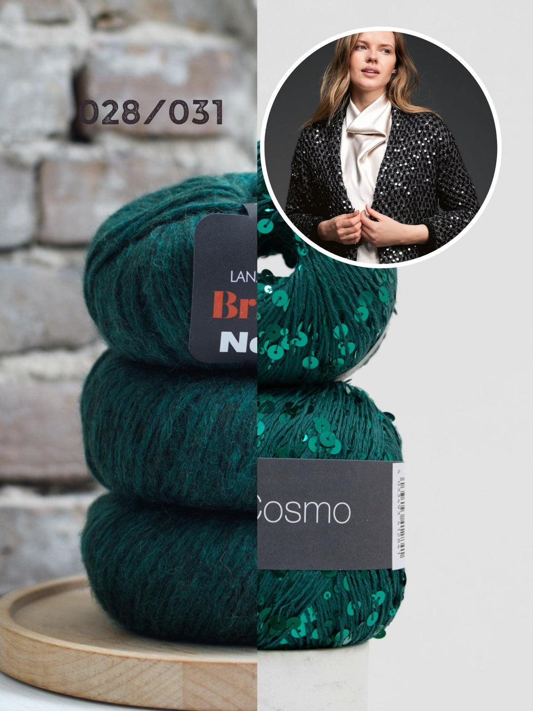 Strickpaket Brigitte No. 2 &amp; Cosmo Jacke