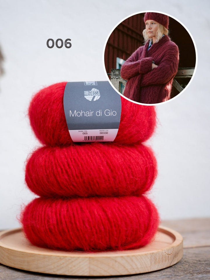 Strickpaket Mohair di Gio Jacke