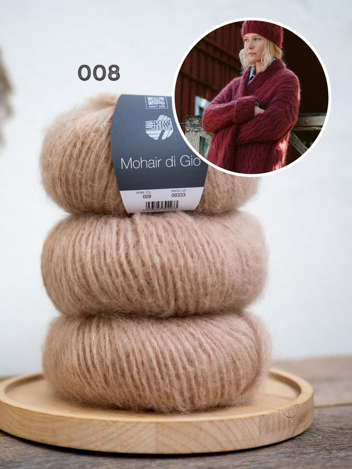 Strickpaket Mohair di Gio Jacke