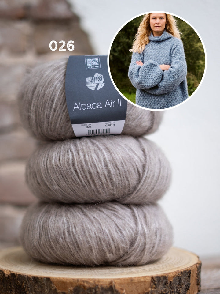 Strickpaket Alpaca Air II Pullover mit Sternmuster