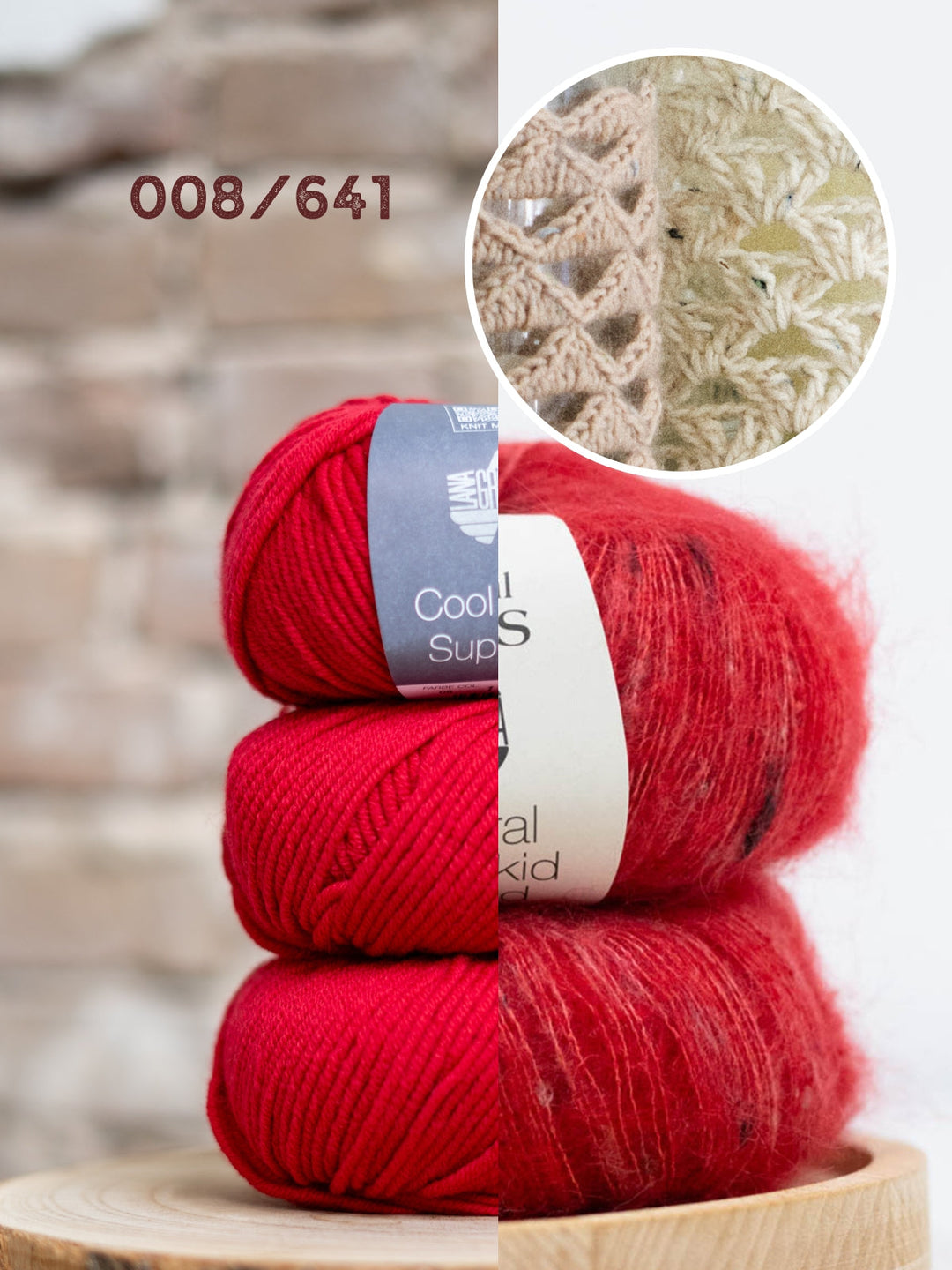 Häkelpaket Cool Wool Superbig &amp; Natural Superkid Tweed Windlichthülle mit doppelten Stäbchen