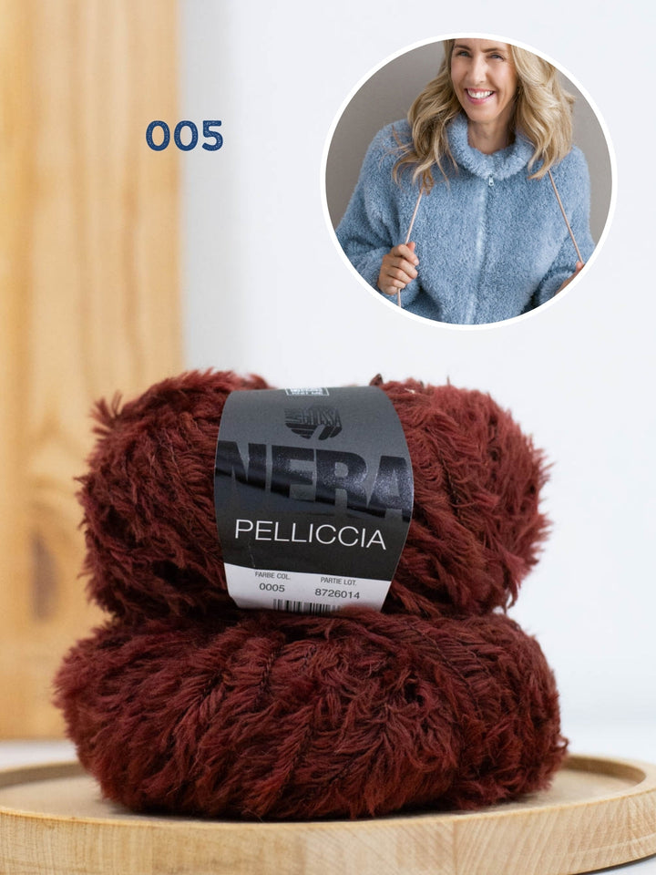 Strickpaket Pelliccia Jacke mit Reißverschluss