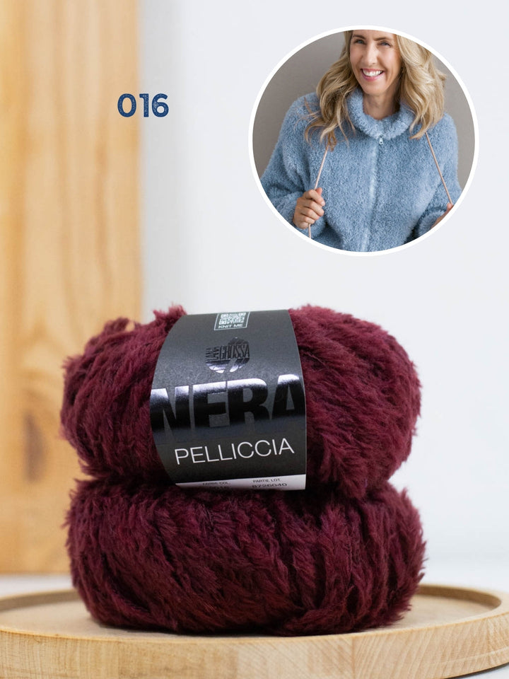 Strickpaket Pelliccia Jacke mit Reißverschluss