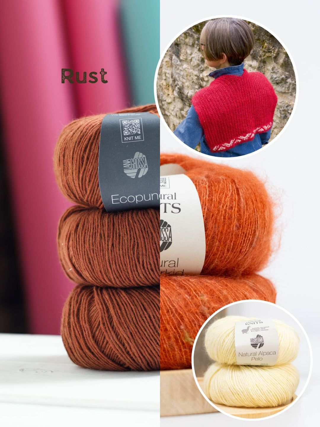 Strickpaket Setesdal Kragenschal - Wollfühlreise