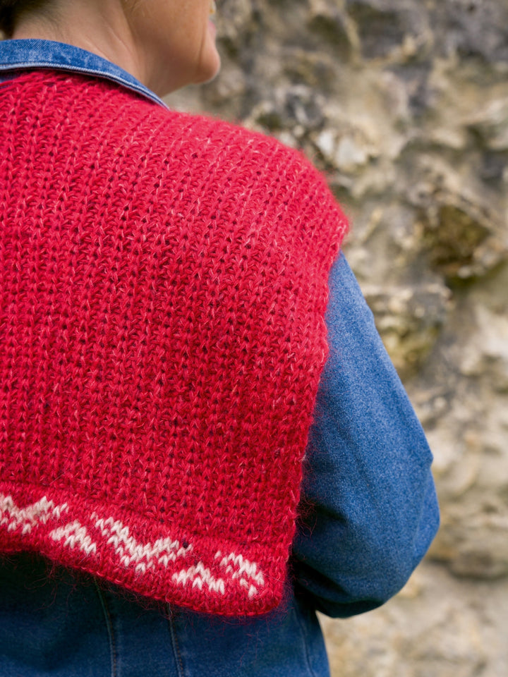 Strickpaket Setesdal Kragenschal - Wollfühlreise