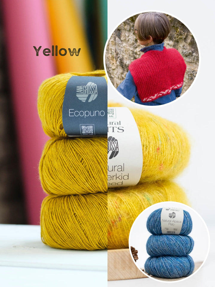 Strickpaket Setesdal Kragenschal - Wollfühlreise