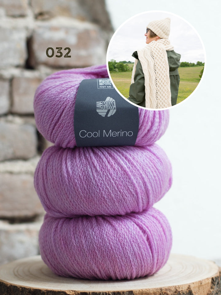 Strickpaket Inis Zopfmütze &amp; Zopfschal - Tanja Steinbach