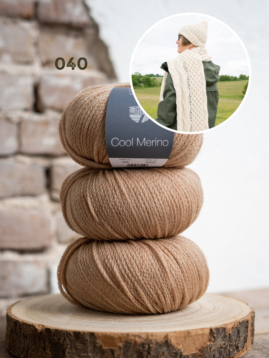 Strickpaket Inis Zopfmütze &amp; Zopfschal - Tanja Steinbach