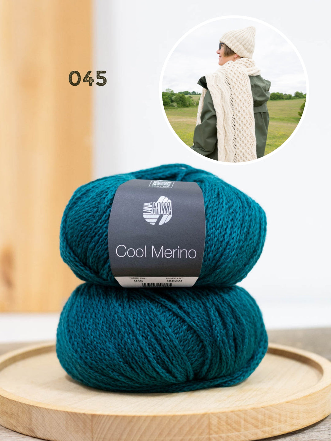 Strickpaket Inis Zopfmütze &amp; Zopfschal - Tanja Steinbach