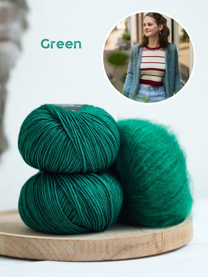 Strickpaket Silkhair Cool Wool Vintage Jacke
