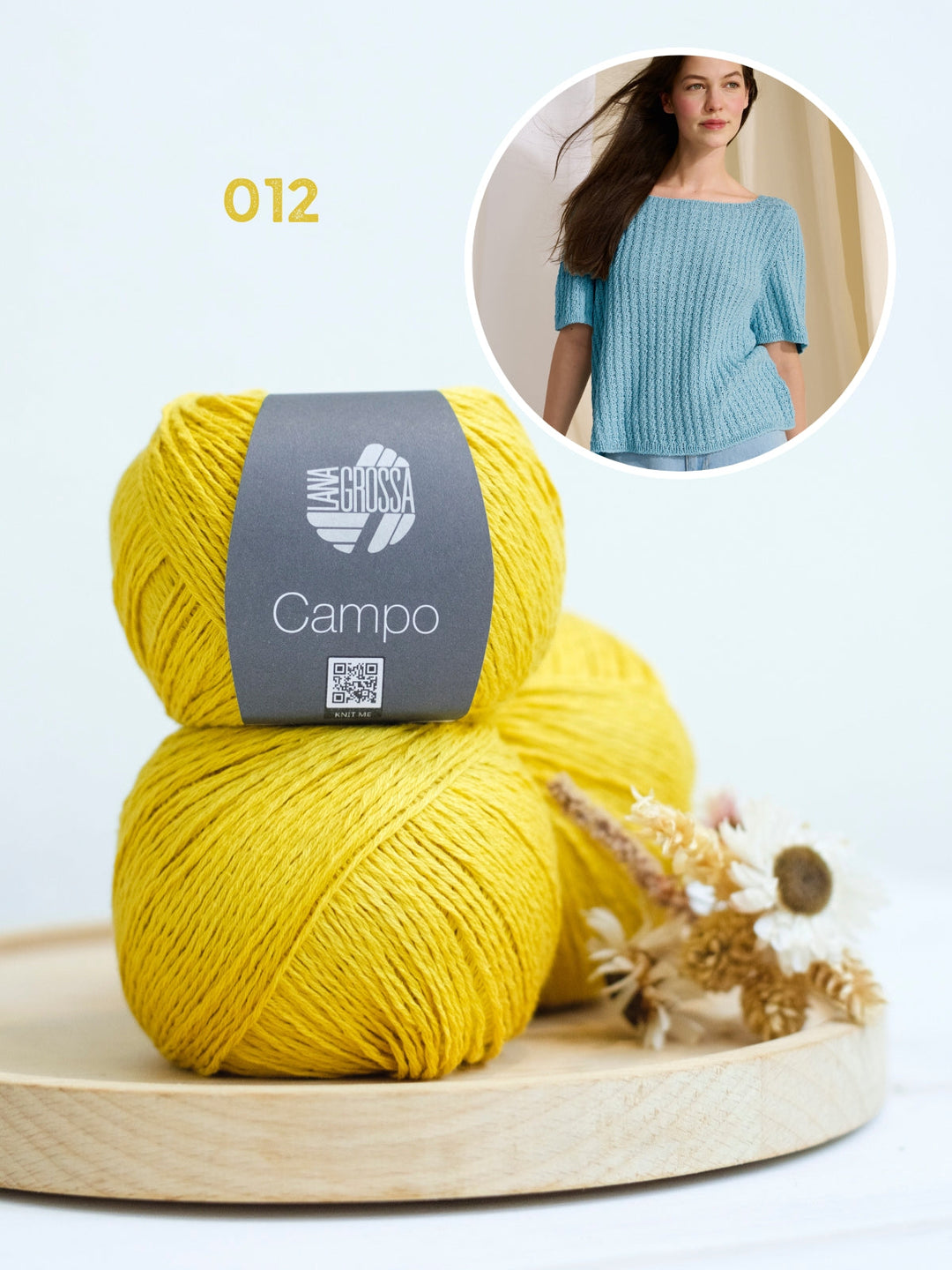 Strickpaket Campo Shirt mit kleinen Zöpfen