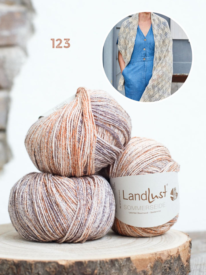 Strickpaket Landlust Sommerseide Schal
