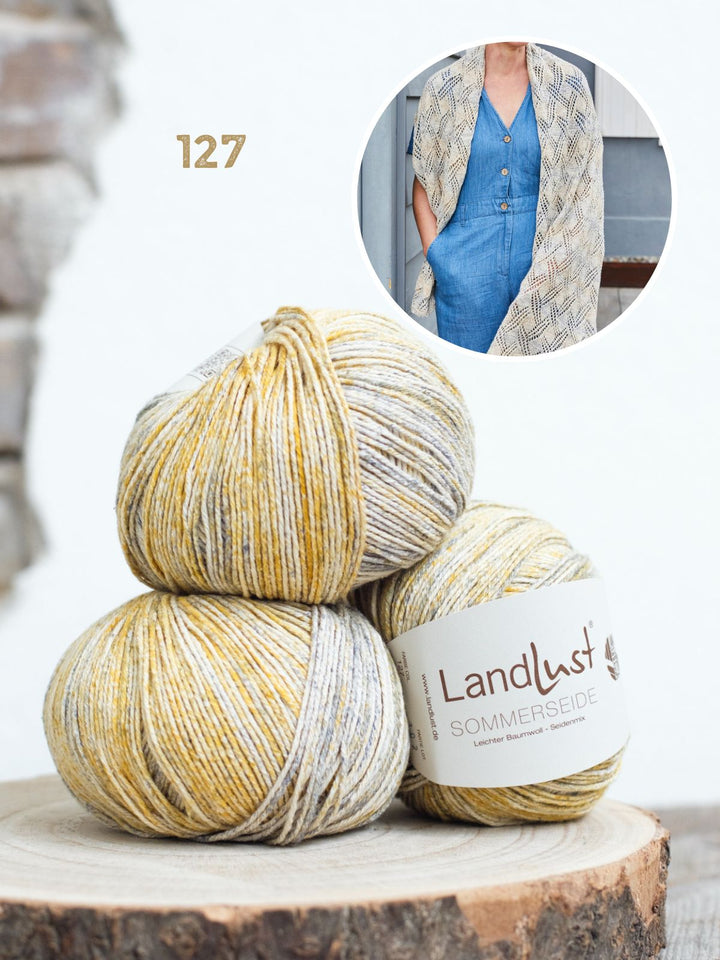 Strickpaket Landlust Sommerseide Schal