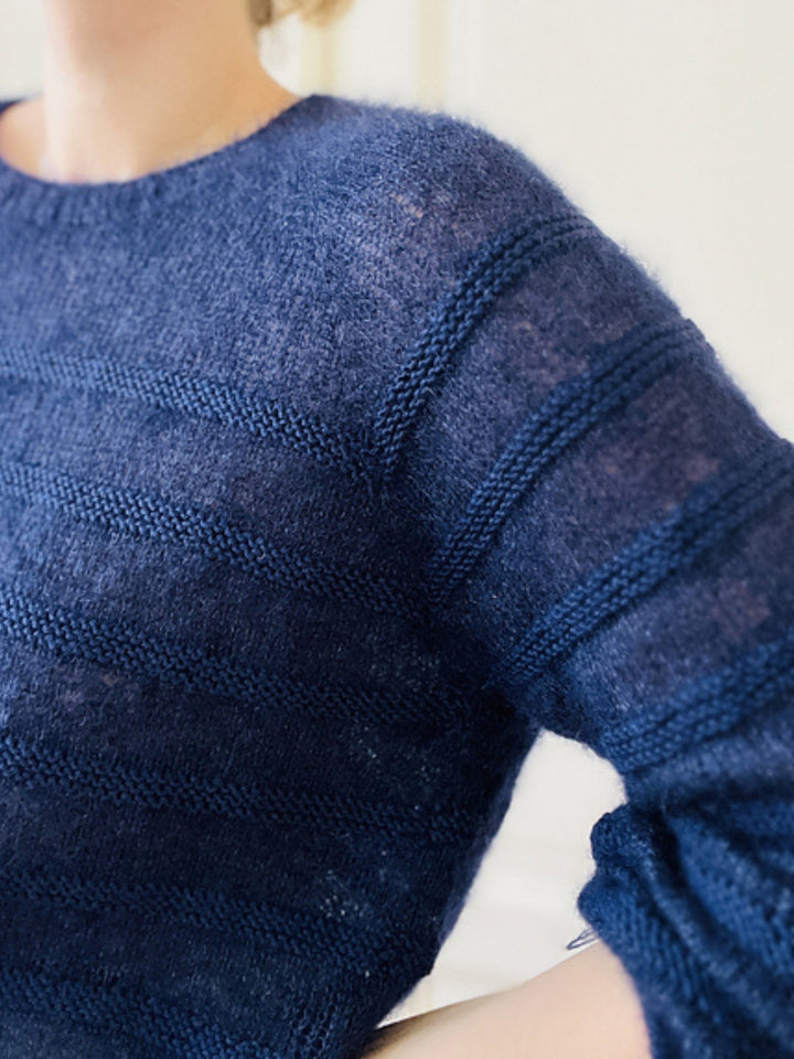 Strickpaket Charles Sweater - Kolibri by Johanna