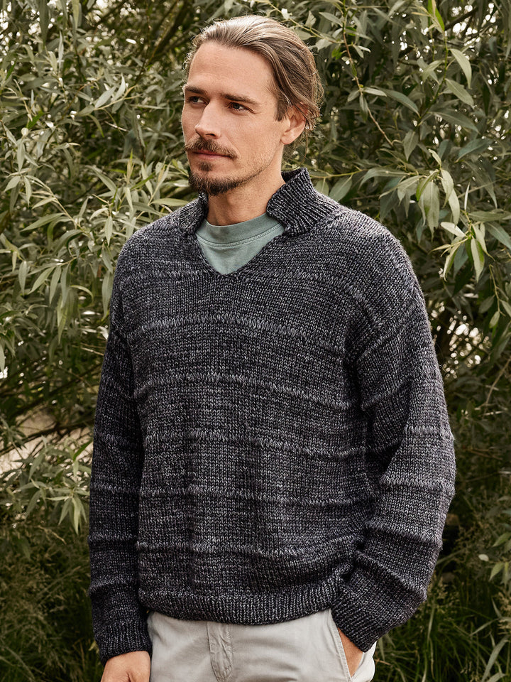 Strickpaket Vintage Chunky Pullover für ihn