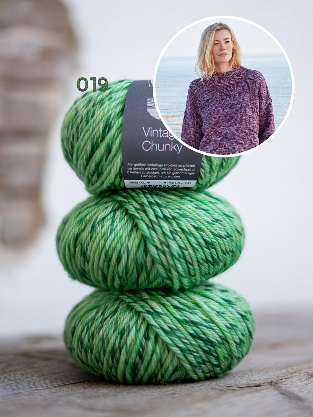 Strickpaket Vintage Chunky Oversized Pullover