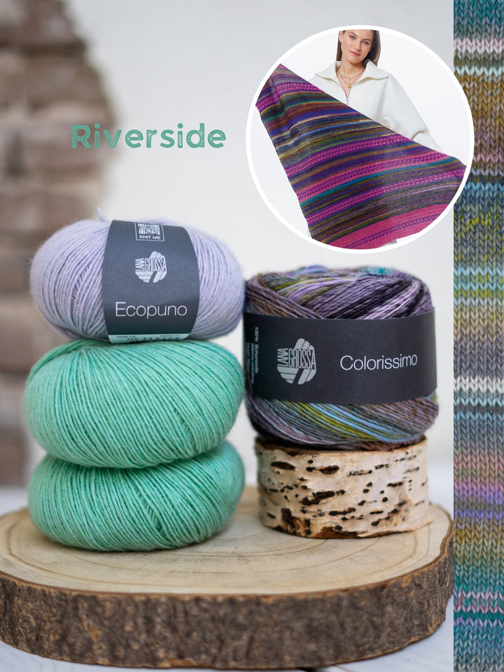 Strickpaket Colorissimo &amp; Ecopuno Dreieckstuch