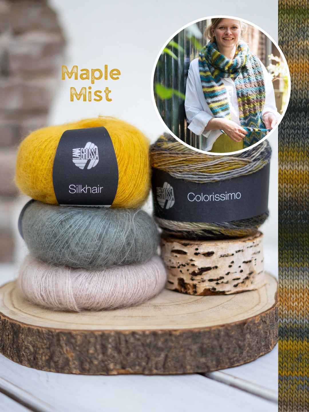 Strickpaket Colorissimo &amp; Silkhair Tuch