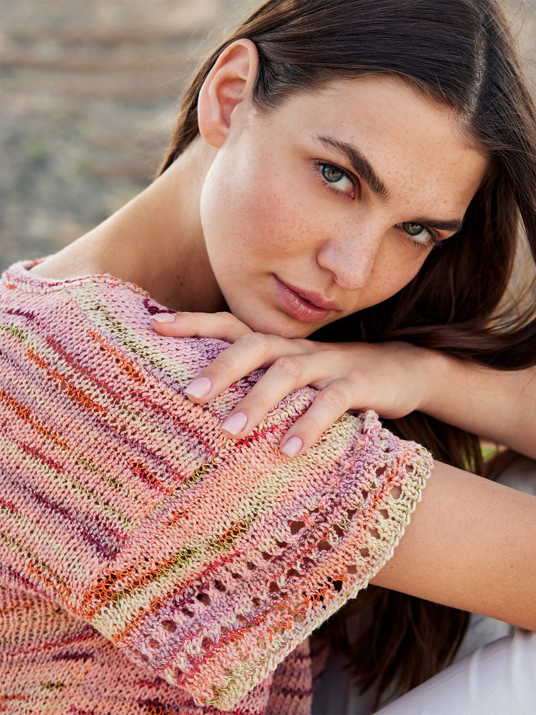 Strickpaket Torto T-Shirt mit Ajourdetails